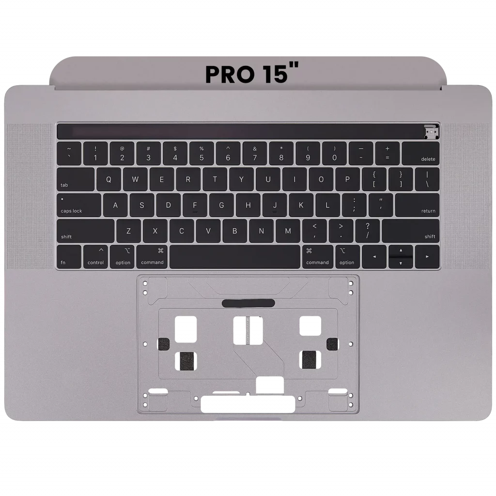 Top Case with Keyboard (ANSI US) For MacBook Pro 15" A1990 (2018-2019) (OEM New) (Space Gray)