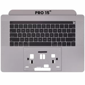 Top Case with Keyboard (ANSI US) For MacBook Pro 15" A1990 (2018-2019) (OEM New) (Space Gray)