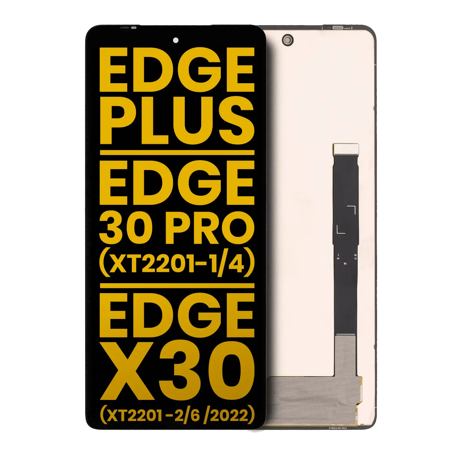OLED Assembly Without Frame For Motorola Moto Edge Plus / Edge 30 Pro (XT2201-1/4) / Edge X30 5G (XT2201-2/6 /2022) (Refurbished) (All Colors)