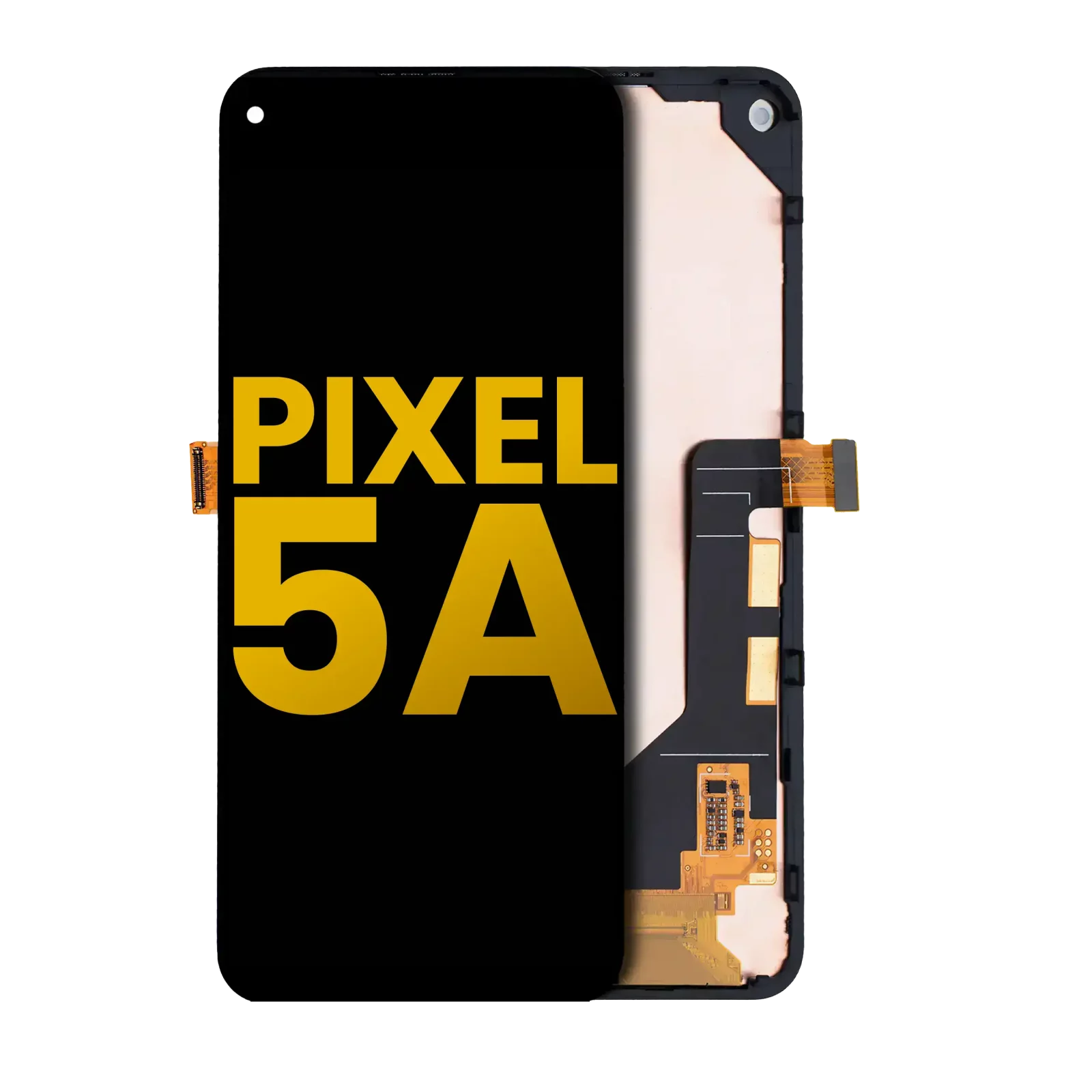 OLED Assembly With Frame For Google Pixel 5A 5G (Refurbished) (Black)