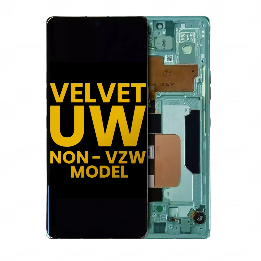 OLED Assembly With Frame For LG Velvet 5G (Non-Verizon 5G UW Frame) (Refurbished) (Green)