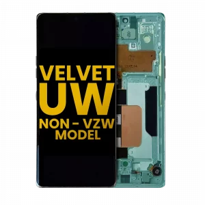 OLED Assembly With Frame For LG Velvet 5G (Non-Verizon 5G UW Frame) (Refurbished) (Green)