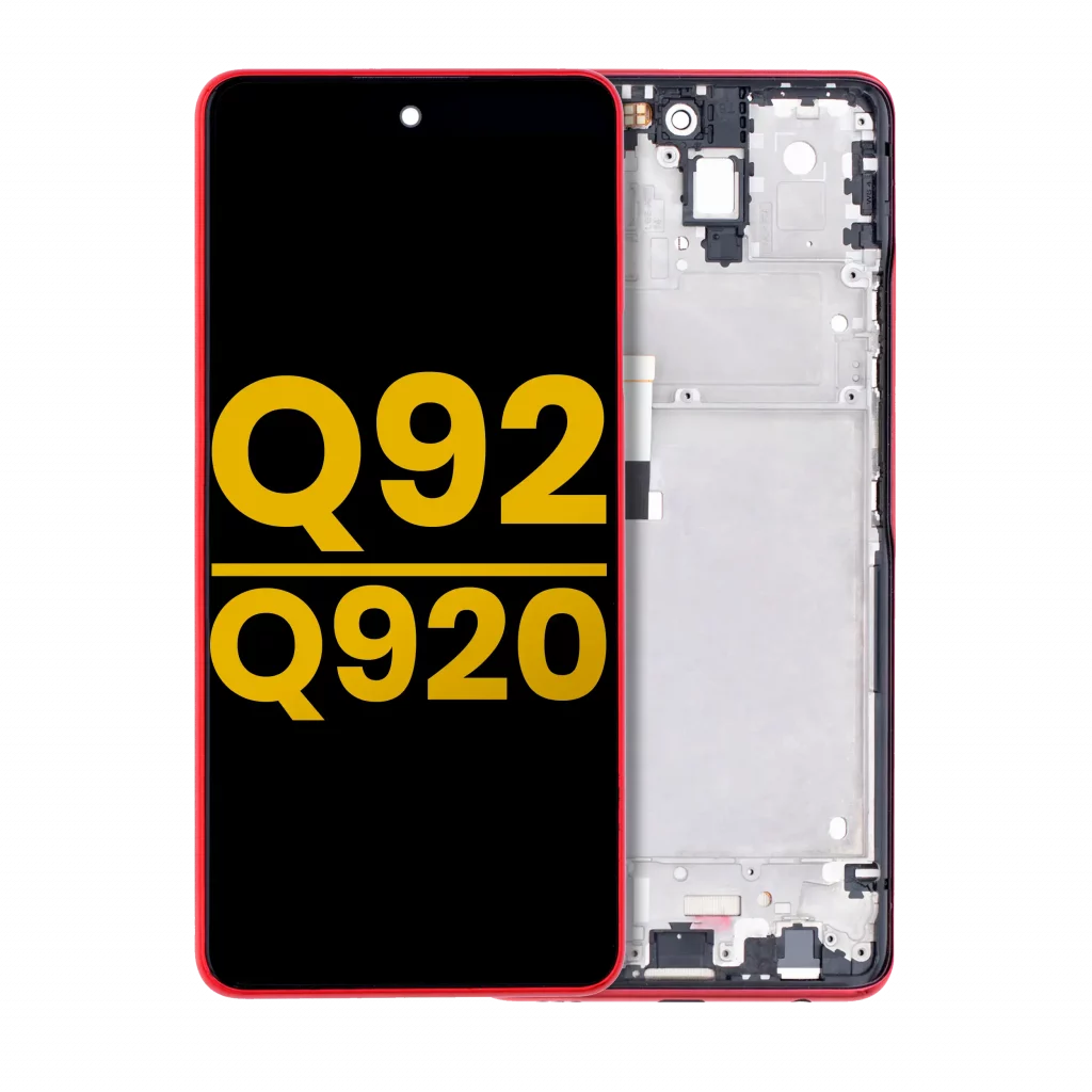 LCD Assembly With Frame For LG Q92 5G / Q920 (Refurbished) (Red)