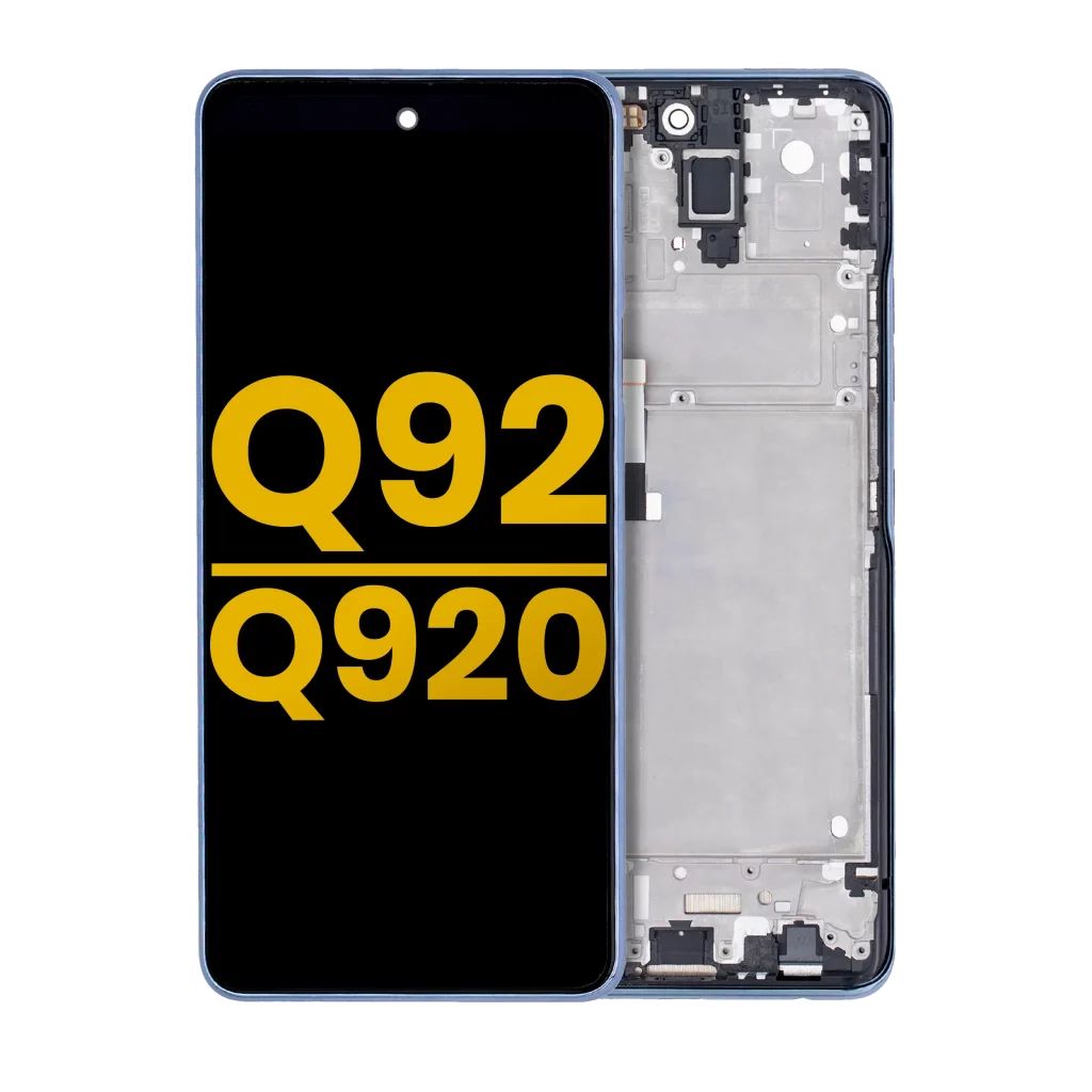 LCD Assembly With Frame For LG Q92 5G / Q920 (Refurbished) (Black)