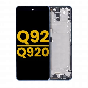 LCD Assembly With Frame For LG Q92 5G / Q920 (Refurbished) (Black)