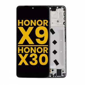 LCD Assembly With Frame For Honor X9 / Honor X30 / Honor X9 5G (Refurbished) (Midnight Black)