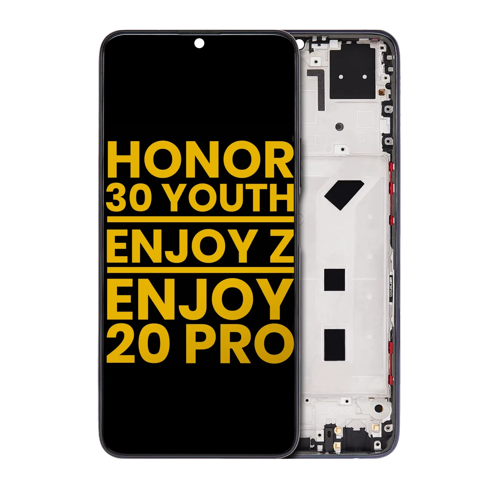 LCD Assembly With Frame For Honor 30 Youth / Huawei Enjoy Z 5G / Huawei Enjoy 20 Pro (Refurbished) (Magic Night Black)