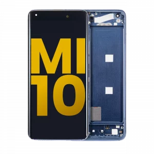 OLED Assembly With Frame For Xiaomi Mi 10 5G (Refurbished) (Twilight Gray)