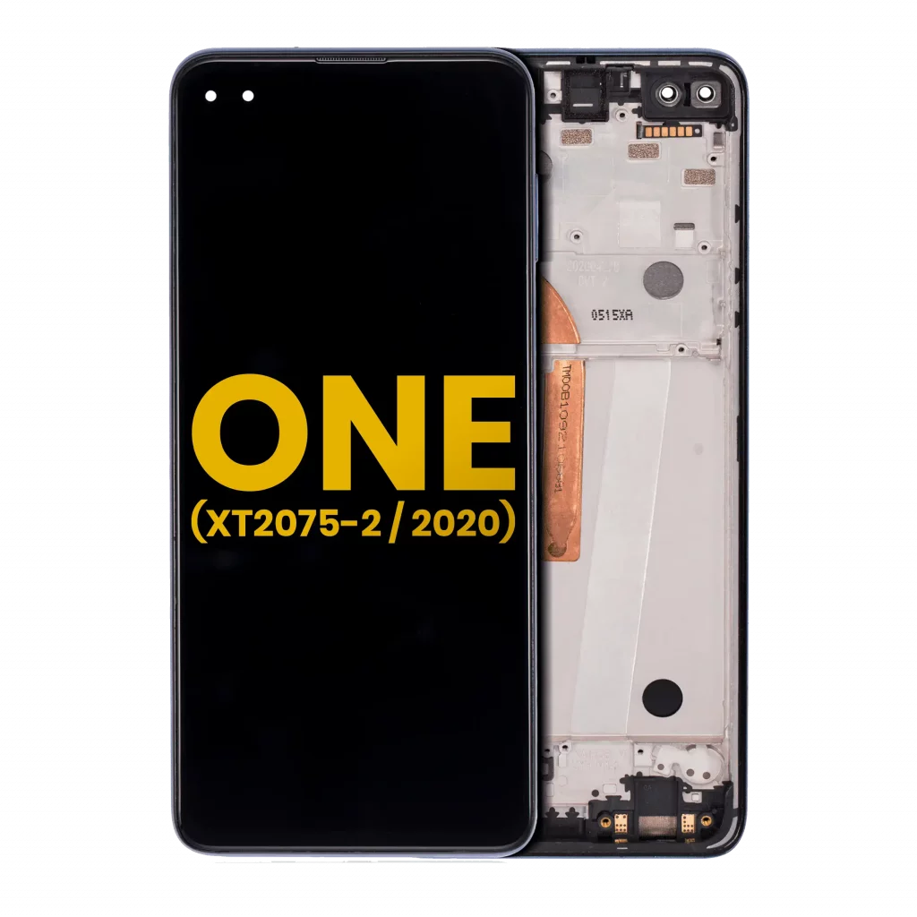 LCD Assembly With Frame For Motorola One 5G (XT2075-2 / 2020) (Refurbished) (Surfing Blue)