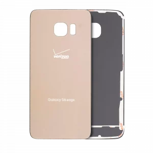 Back Cover Glass For Samsung Galaxy S6 Edge (Service Pack) (Gold)
