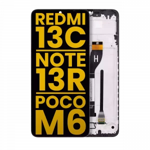 LCD Assembly With Frame For Xiaomi Redmi 13C 5G / 13R / Poco M6 5G (Refurbished) (All Colors)