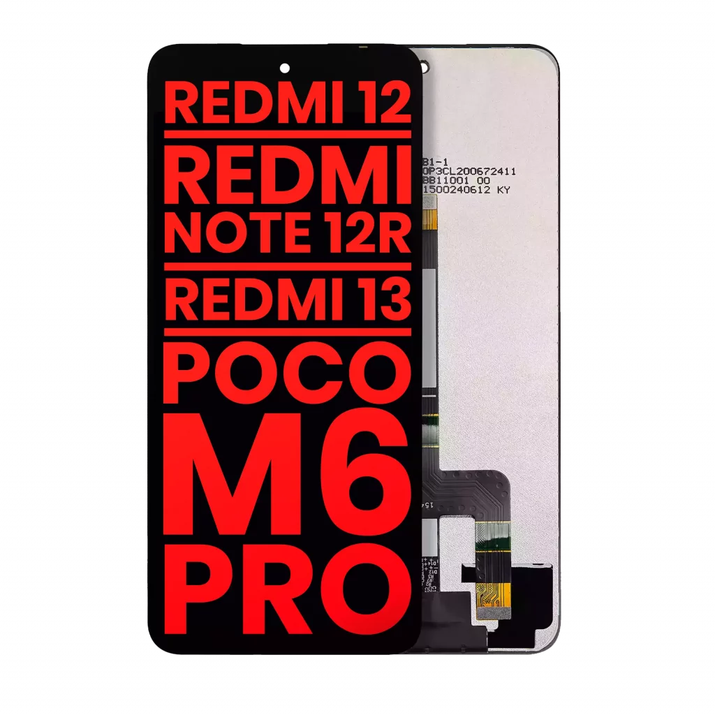 LCD Assembly Without Frame For Xiaomi Redmi 12 4G / Redmi 12 5G / Redmi 13 4G / Redmi 13 5G / Redmi Note 12R / Poco M6 Pro (Aftermarket Plus) (All Colors)