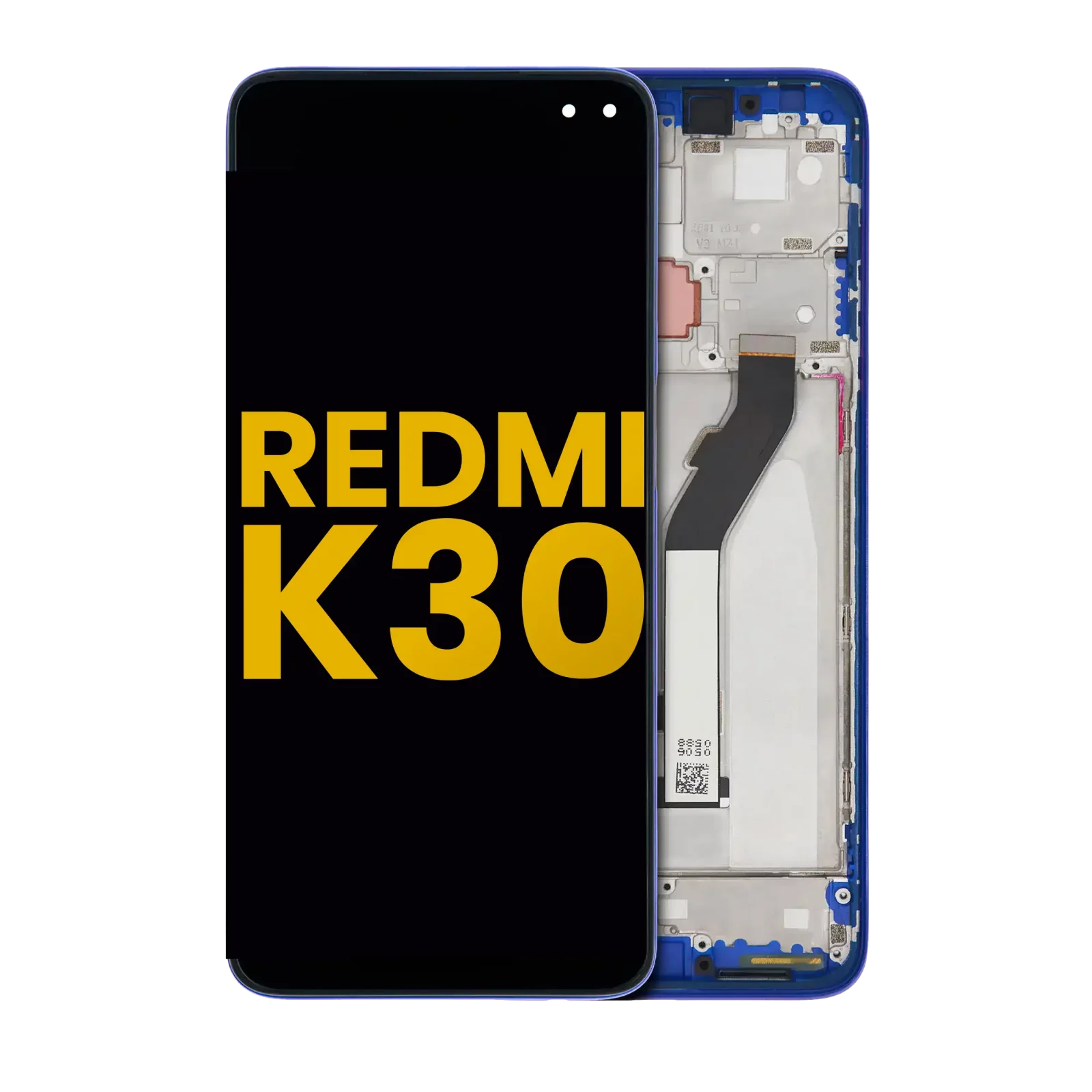 LCD Assembly With Frame For Xiaomi Redmi K30 5G (Refurbished) (Blue)