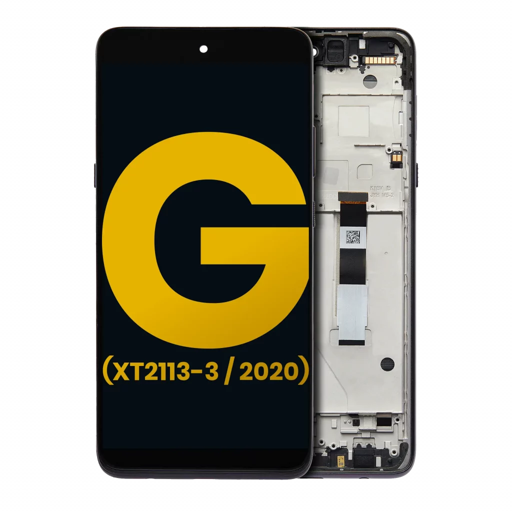 LCD Assembly With Frame For Motorola Moto G 5G (XT2113-3 / 2020) (Refurbished) (Volcanic Gray)