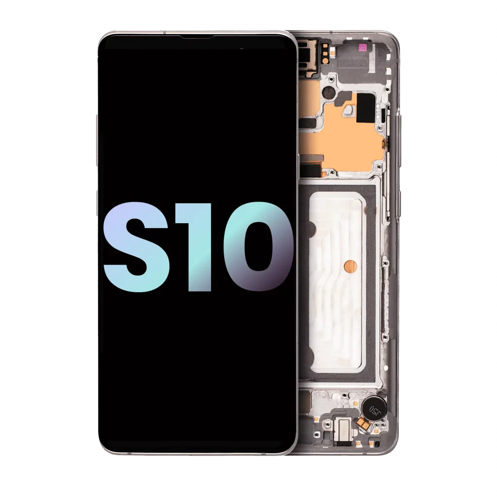 OLED Assembly With Frame For Samsung Galaxy S10 5G (Service Pack) (Crown Silver)