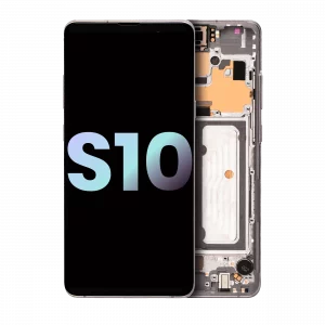 OLED Assembly With Frame For Samsung Galaxy S10 5G (Service Pack) (Crown Silver)