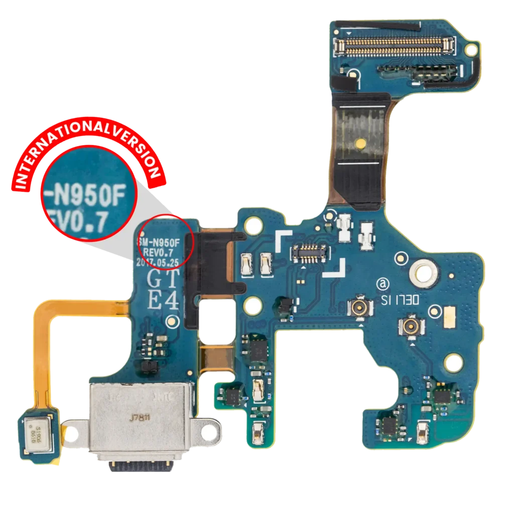 Charging Port With Flex Cable For Samsung Galaxy Note 8 (N950F) (International Version)