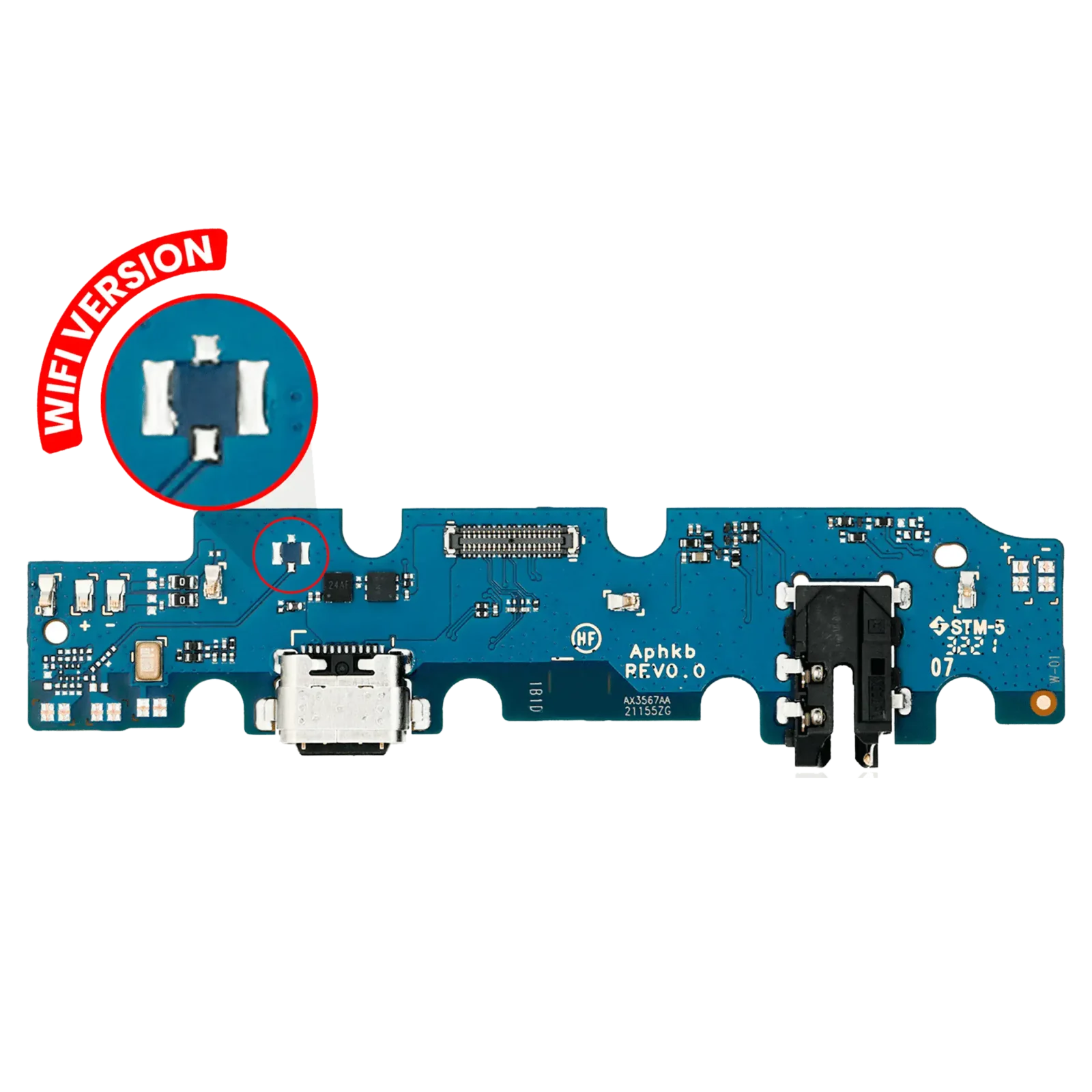 Charging Port With PCB Board For Samsung Galaxy Tab A7 Lite (T220) (WiFi Version) (Premium)