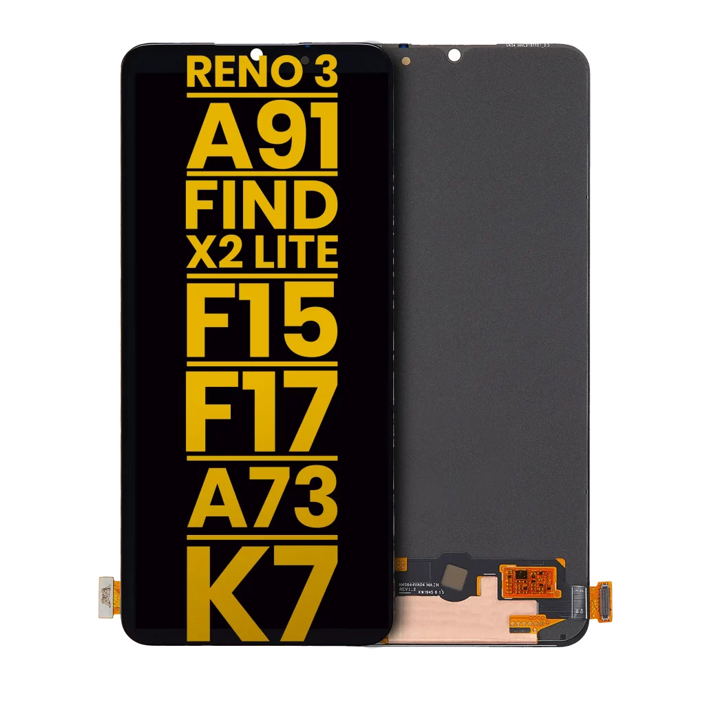 OLED Assembly Without Frame For OPPO Reno 3 / A91 / Find X2 Lite / F15 / F17 / A73 4G / K7 5G (Refurbished) (All Colors)