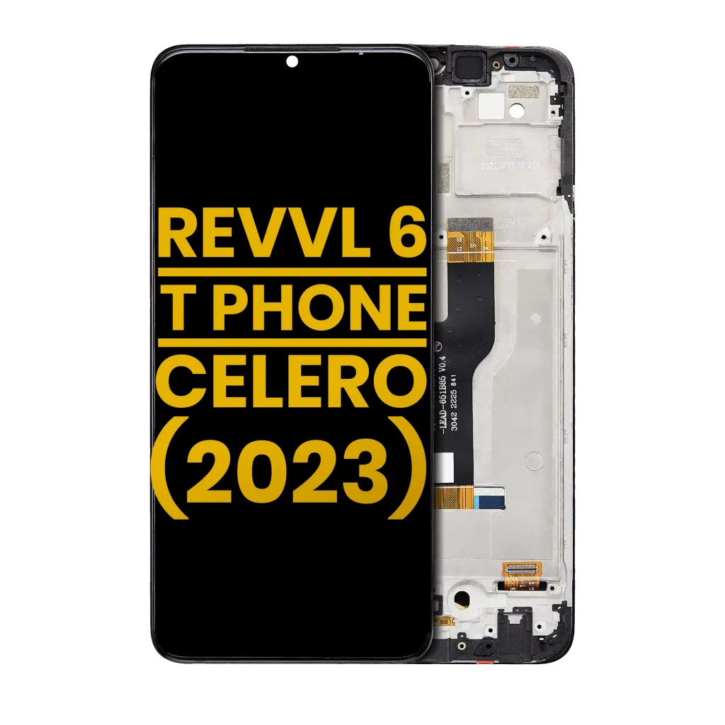 LCD Assembly With Frame For T-Mobile Revvl 6 / T Phone 5G / Boost Mobile Celero 5G（2023）(Refurbished) (All Colors)