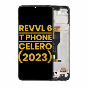 LCD Assembly With Frame For T-Mobile Revvl 6 / T Phone 5G / Boost Mobile Celero 5G（2023）(Refurbished) (All Colors)