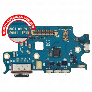 Charging Port Board With Sim Card Reader For Samsung Galaxy S22 5G (S901U) (US Version) (Premium)