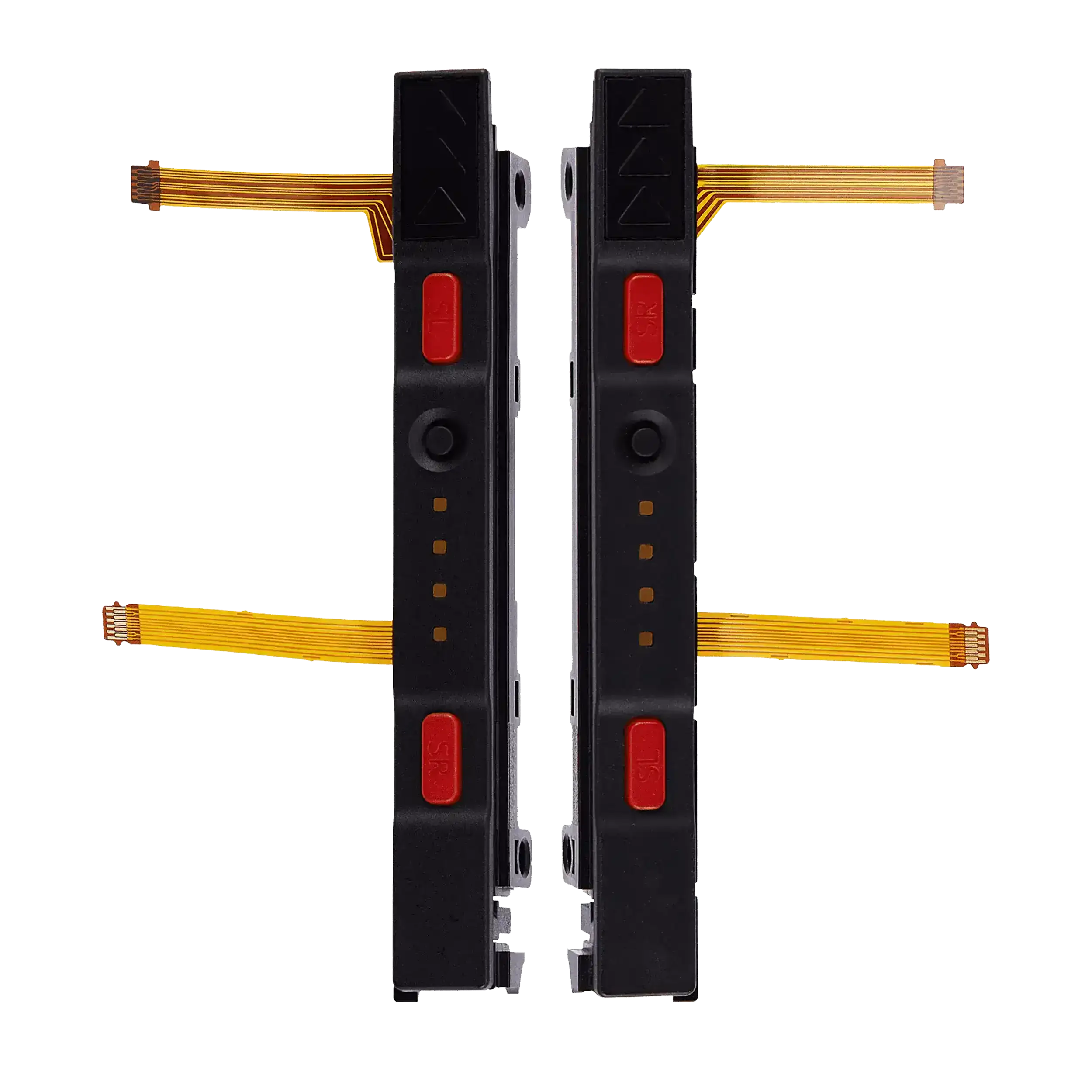 Plastic Rail (Right+Left) With Flex Cable for Nintendo Switch (Red)