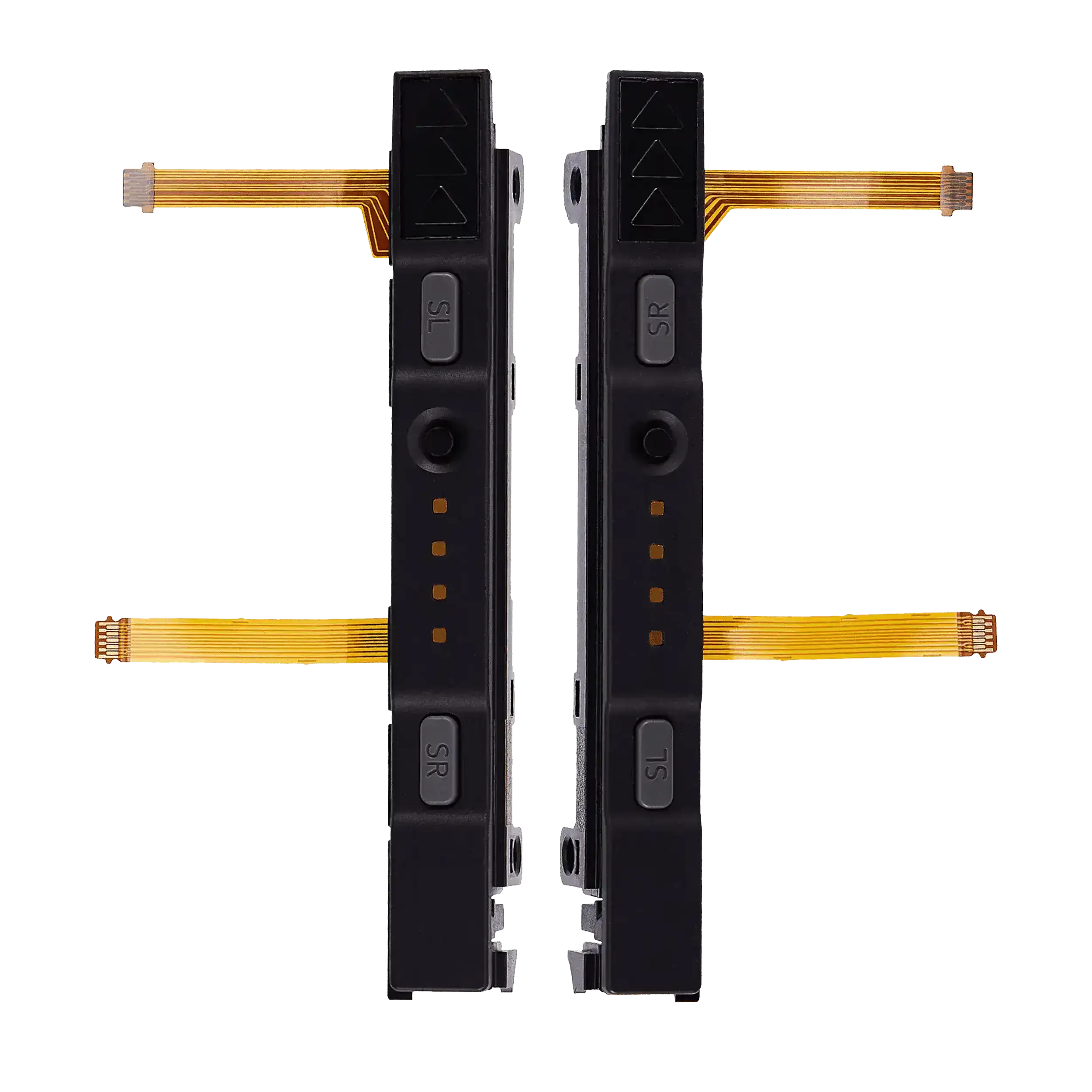 Plastic Rail (Right+Left) With Flex Cable for Nintendo Switch (Gray)
