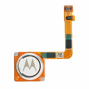 Home Button With Fingerprint Sensor Flex Cable For Motorola Moto G7 (XT1962 / 2019) (Genuine OEM) (Clear White)