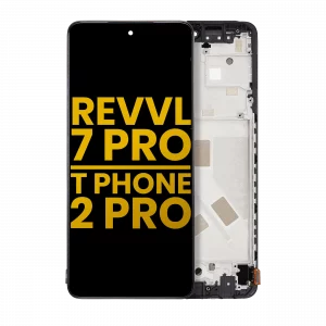 OLED Assembly With Frame For T-Mobile Revvl 7 Pro / T Phone 2 Pro 5G (Refurbished) (All Colors)