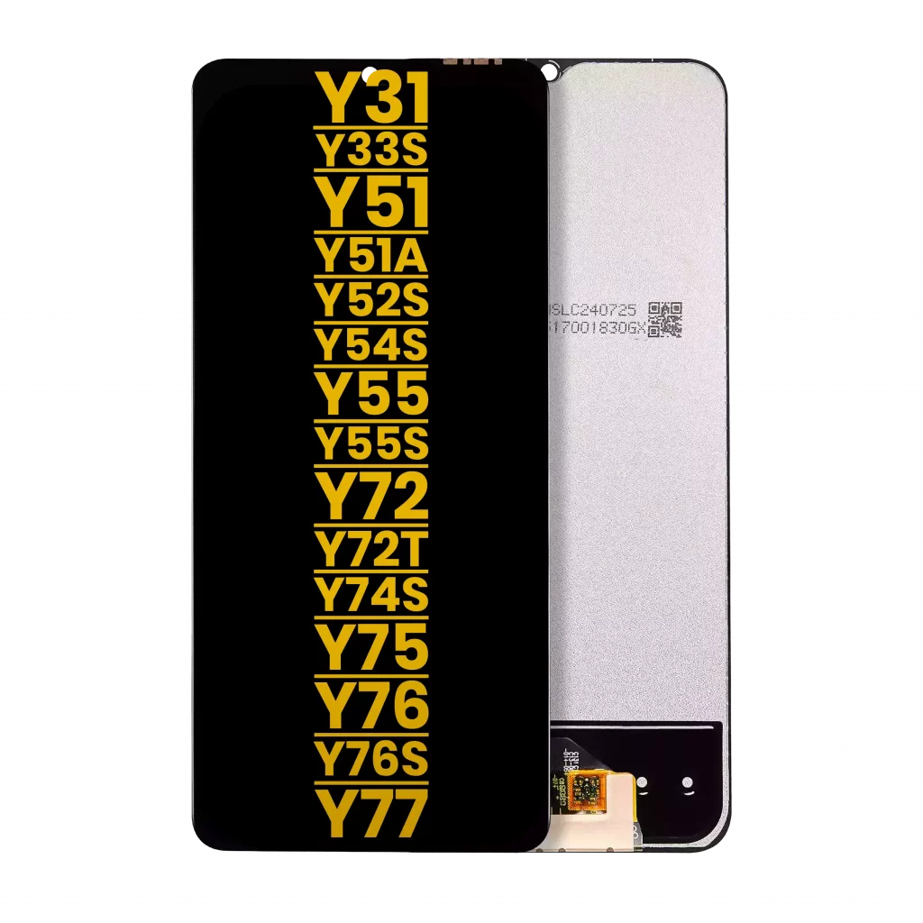 LCD Assembly Without Frame For Vivo Y31 / Y33s / Y51 / Y51a / Y52s 5G / Y53s / Y55 5G / Y55s / Y72 5G / Y72t / Y74s / Y75 5G / Y76 5G / Y76s / Y77 5G (Refurbished) (All Colors)