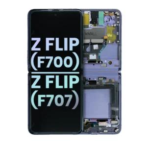Inner OLED Assembly With Frame For Samsung Galaxy Z Flip 5G (F707) (Service Pack) (Mirror Purple)