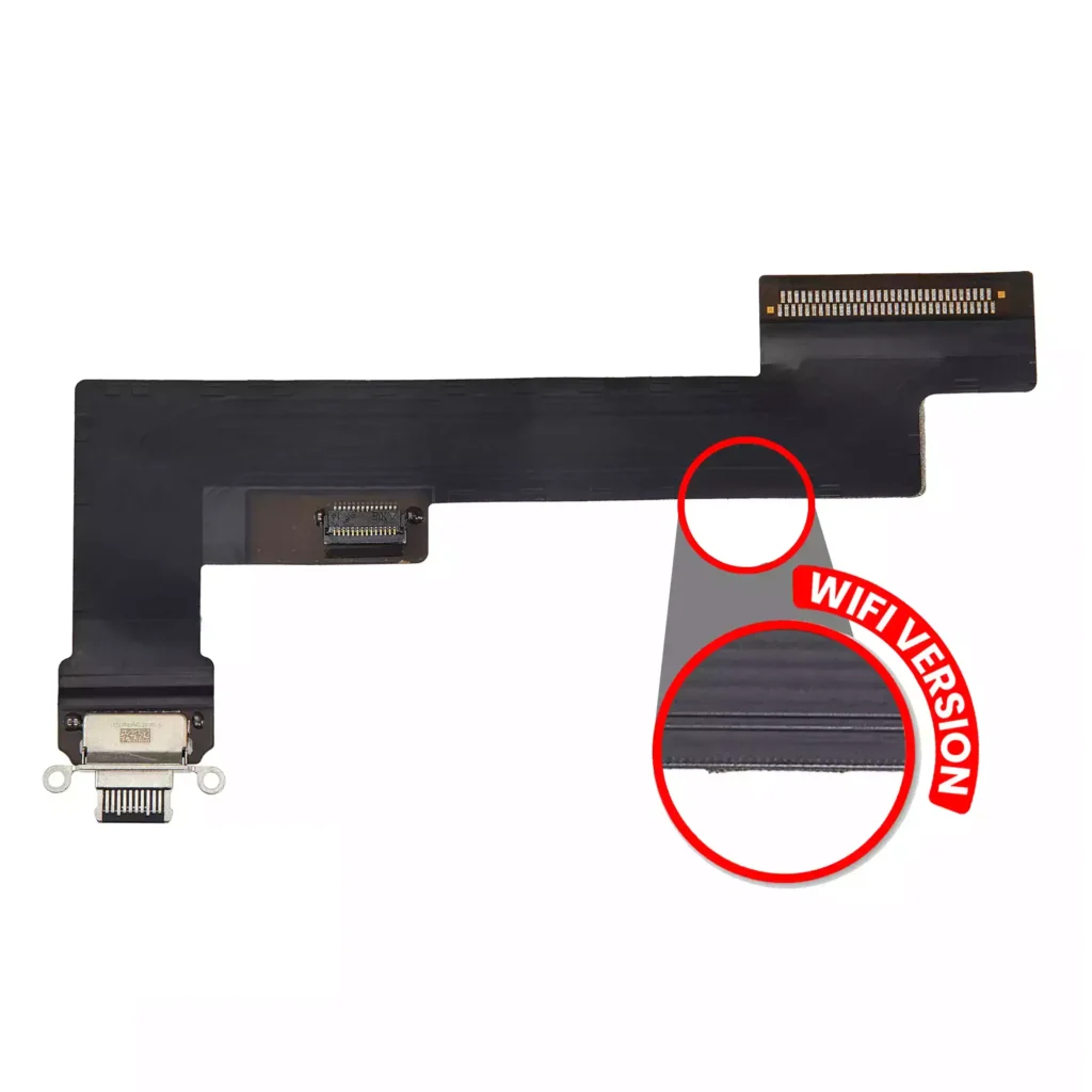 Charging Port Flex Cable For iPad Air 4 (WiFi Only) (Used OEM Pull: Grade A) (Black)