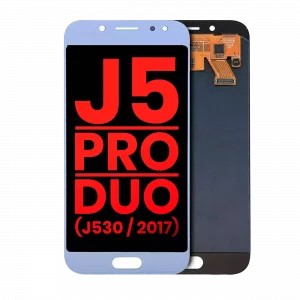 OLED Assembly Without Frame For Samsung Galaxy J5 / Pro / Duo (J530 / 2017) (Aftermarket Plus) (Blue / Silver)