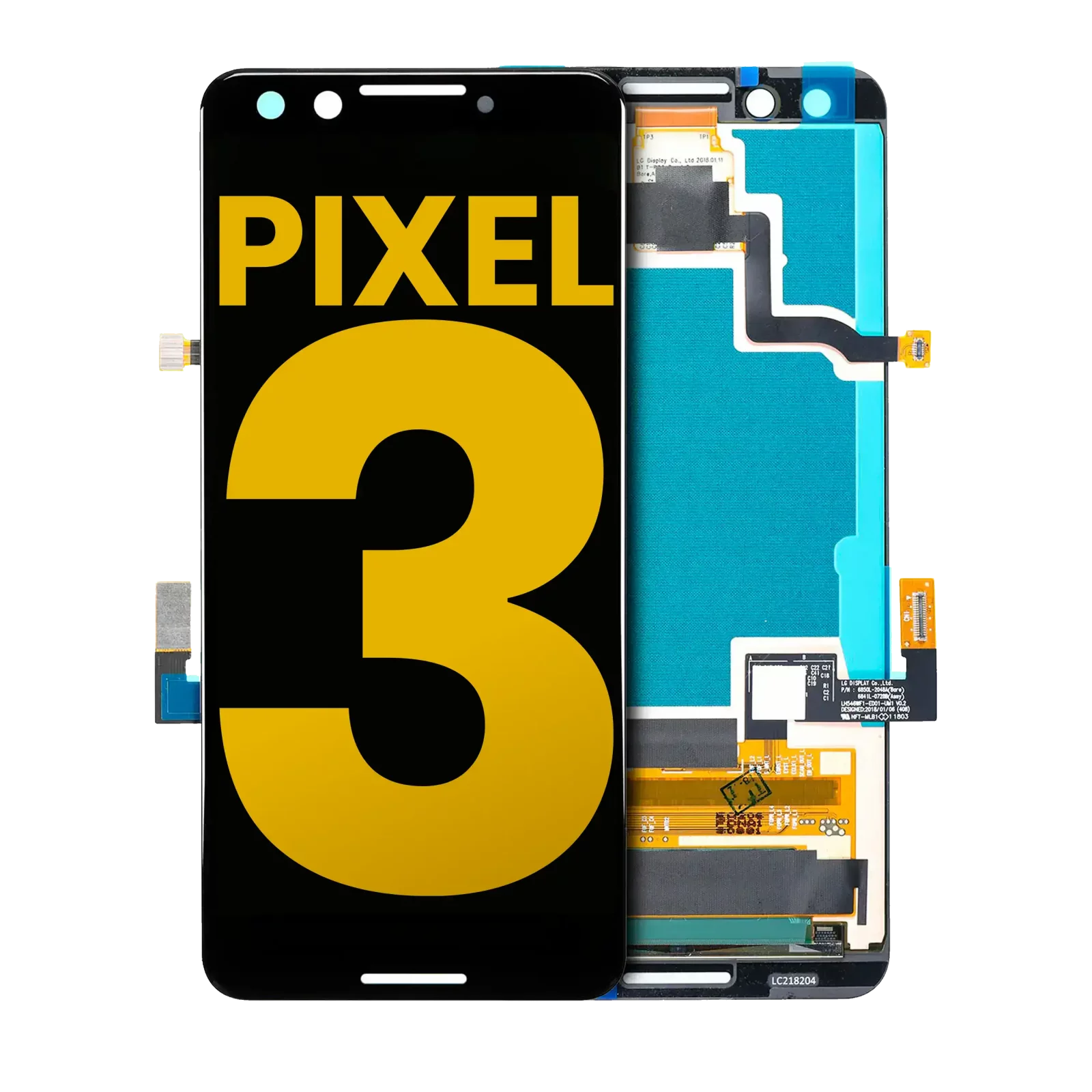 OLED Assembly Without Frame For Google Pixel 3 (Refurbished) (All Colors)