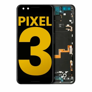 OLED Assembly With Frame For Google Pixel 3 (Refurbished) (Just Black)
