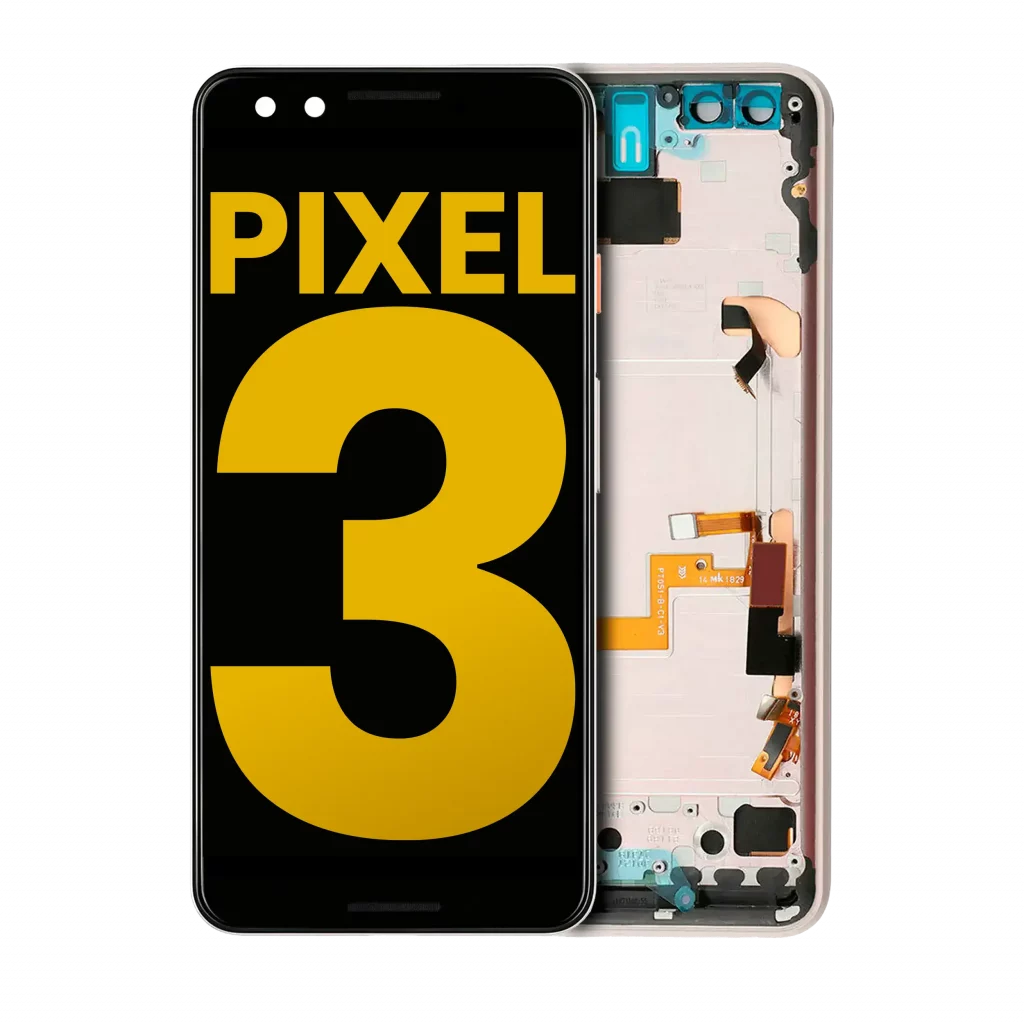 OLED Assembly With Frame For Google Pixel 3 (Refurbished) (Pink)