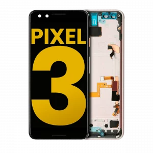 OLED Assembly With Frame For Google Pixel 3 (Refurbished) (Pink)