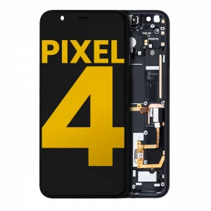 OLED Assembly With Frame For Google Pixel 4 (Refurbished) (Pink Power Button)