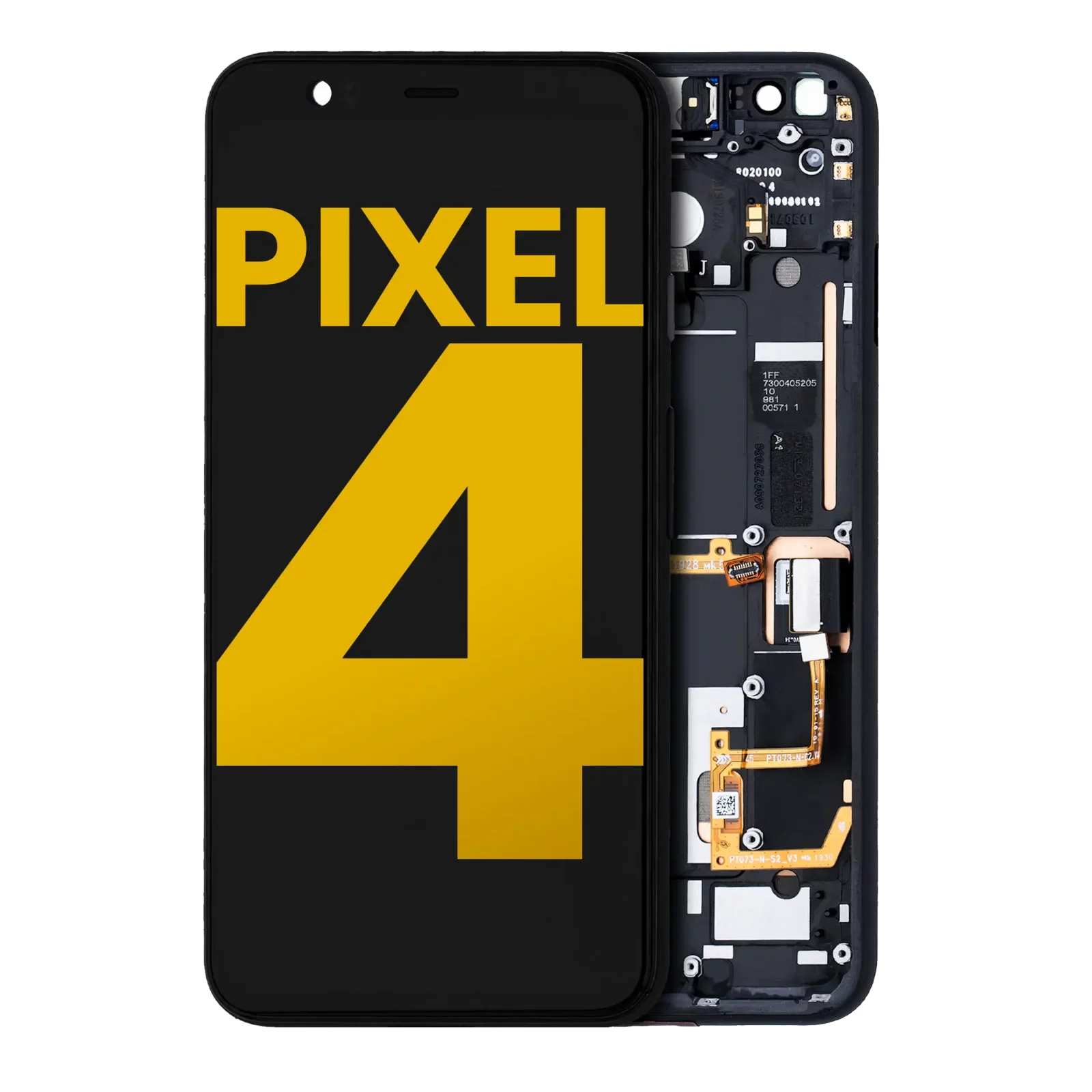 OLED Assembly With Frame For Google Pixel 4 (Refurbished) (Pink Power Button)