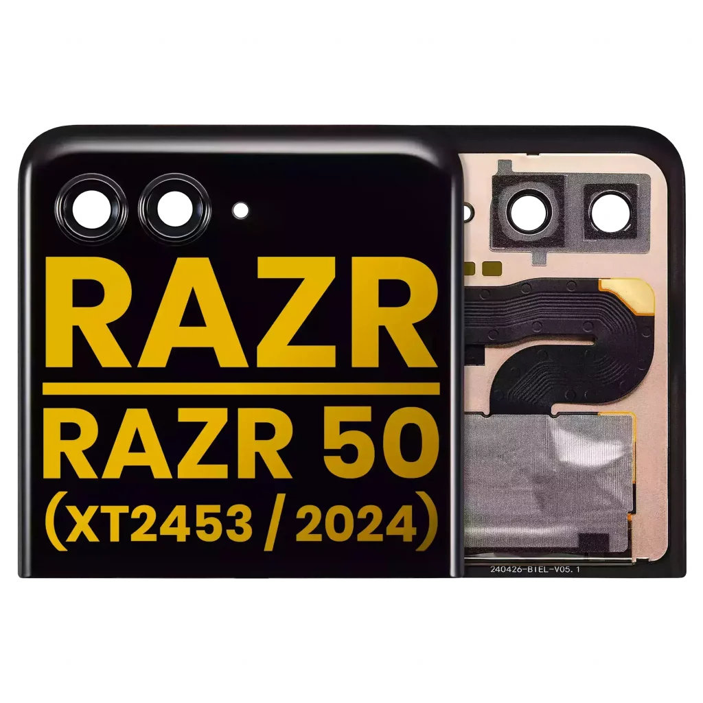 Outer OLED Assembly Without Frame For Motorola Razr 2024 / Razr 50 (XT2453 / 2024) /Razr 2025 / Razr 60 (XT2553 / 2025)/ Razr 2026 / Razr 70 (XT2657 / 2026) (Refurbished) (All Colors)