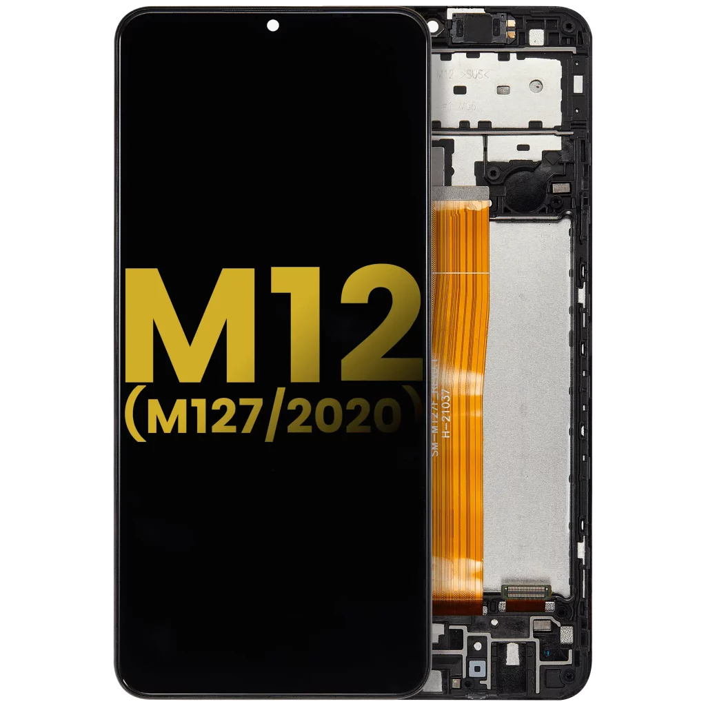 LCD Assembly With Frame For Samsung Galaxy M12 (M127 / 2020) (Refurbished) (All Colors)
