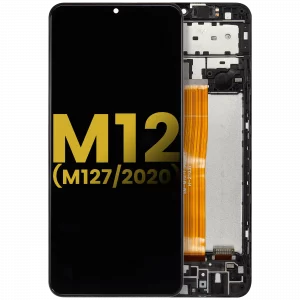 LCD Assembly With Frame For Samsung Galaxy M12 (M127 / 2020) (Refurbished) (All Colors)
