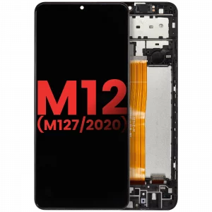 LCD Assembly With Frame For Samsung Galaxy M12 (M127 / 2020) (Aftermarket Plus) (All Colors)