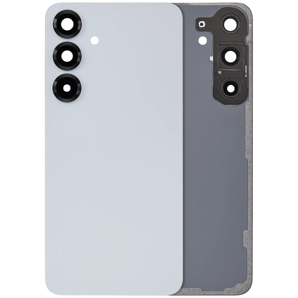 Back Cover Glass With Camera Lens For Samsung Galaxy S25 Plus 5G (No Logo) (Aftermarket Plus) (Icy Blue)