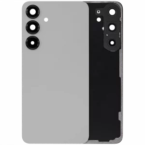 Back Cover Glass With Camera Lens For Samsung Galaxy S25 Plus 5G (No Logo) (Aftermarket Plus) (Silver Shadow)