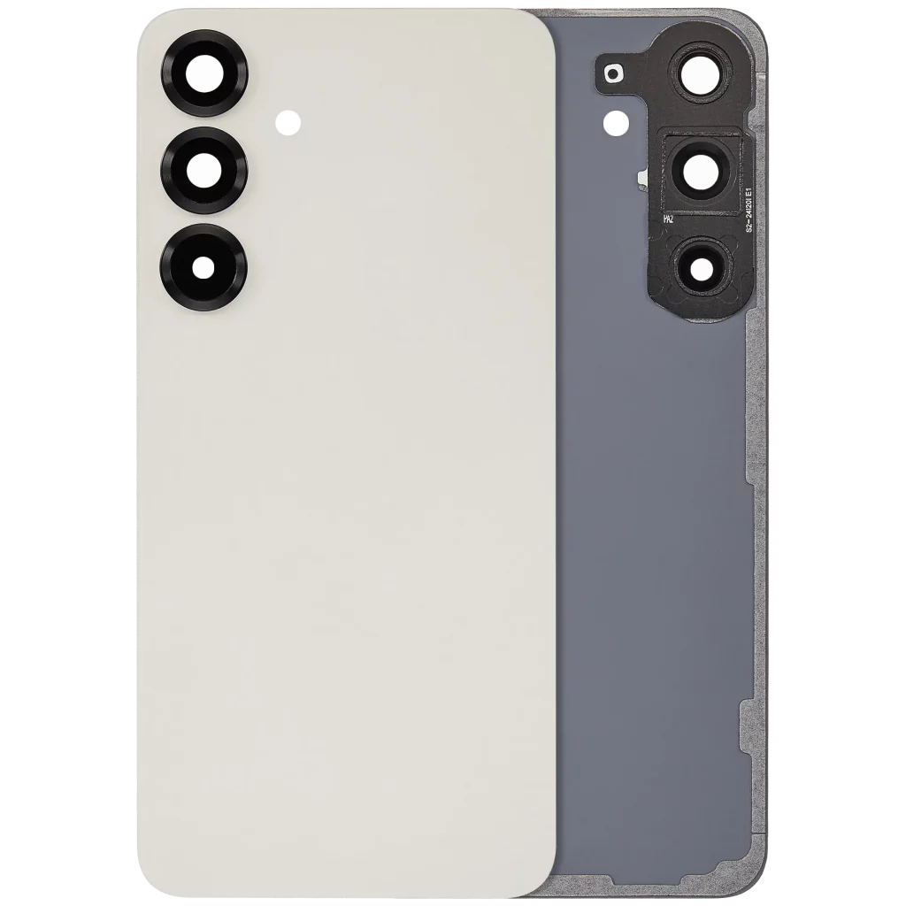 Back Cover Glass With Camera Lens For Samsung Galaxy S25 Plus 5G (No Logo) (Aftermarket Plus) (Pink Gold)