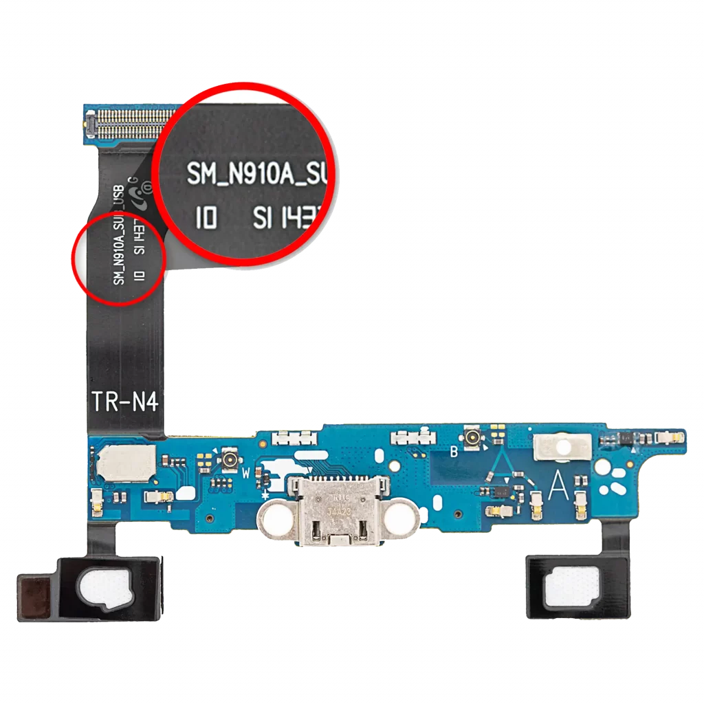Charging Port Flex Cable For Samsung Galaxy Note 4 (N910A) (AT&T)