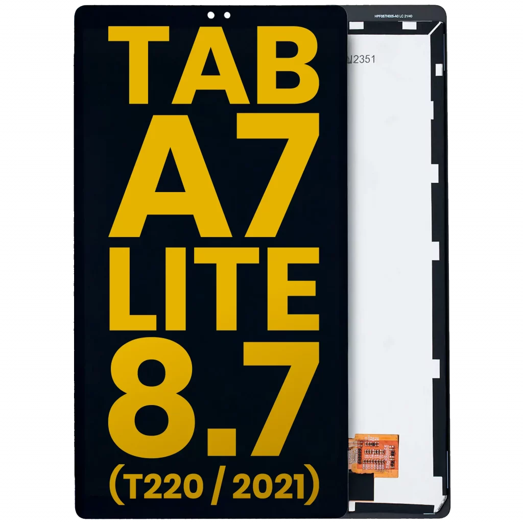 LCD Assembly Without Frame For Samsung Galaxy Tab A7 Lite 8.7" (2021) (T220) (WiFi Version) (Refurbished) (Black)