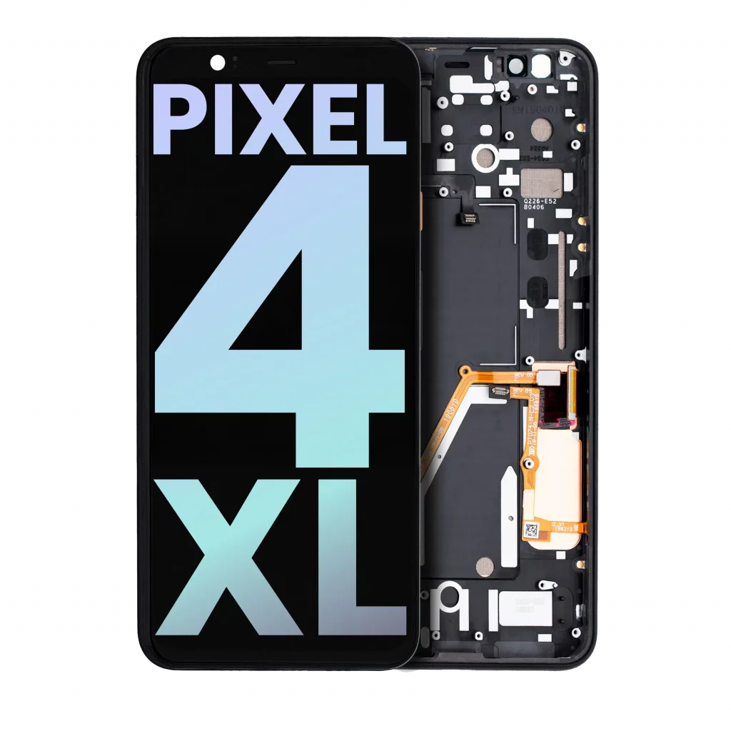 OLED Assembly With Frame For Google Pixel 4 XL (Genuine OEM) (Oh So Orange Power Button)